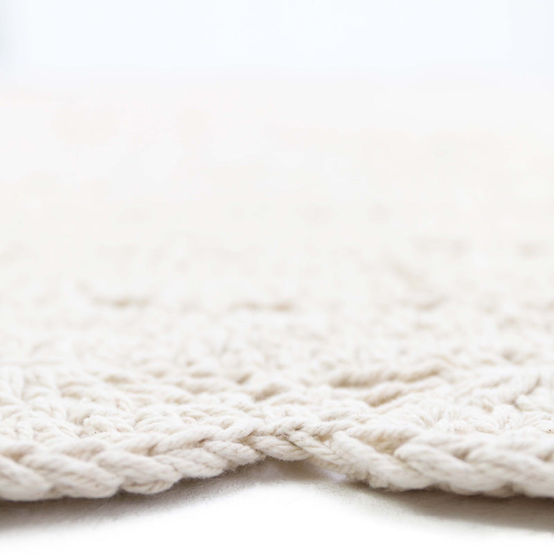 Nattiot Alma Ecru L Hand Crochet Children's Rug