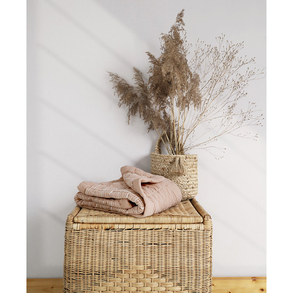 Nattiot Anna Terracotta Lave Reversible Baby Blanket
