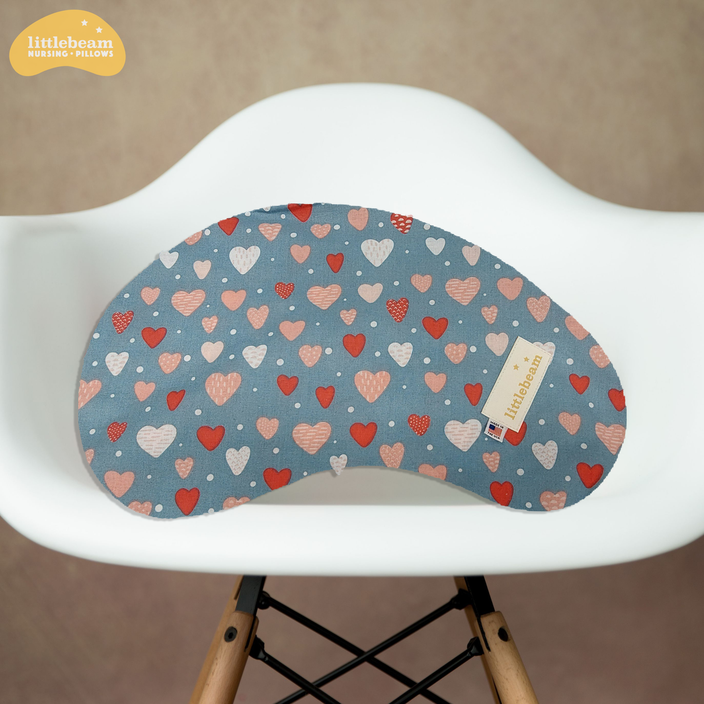 LittleBeam Love Nursing Pillow - Portable Memory Foam Breastfeeding Support & Comfort