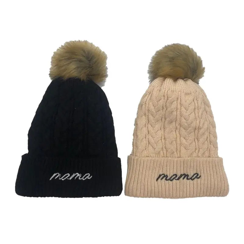 Knitted Mama Beanie Hat