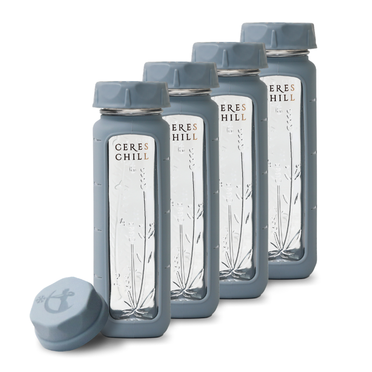 Ceres Chill Bloom Glass Baby Bottle