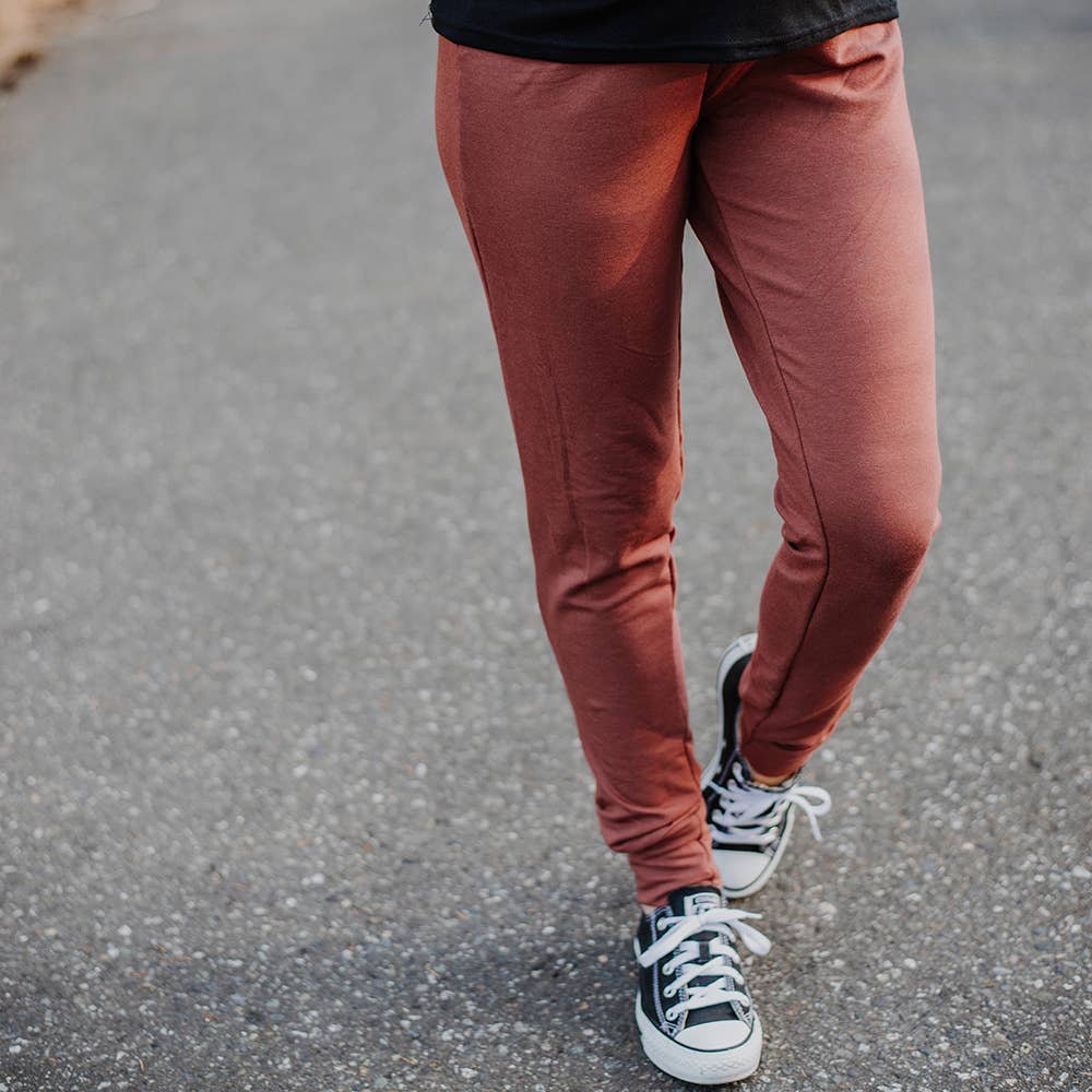 Scarlett Maternity Jogger-Mulberry - Delilah's Maternity