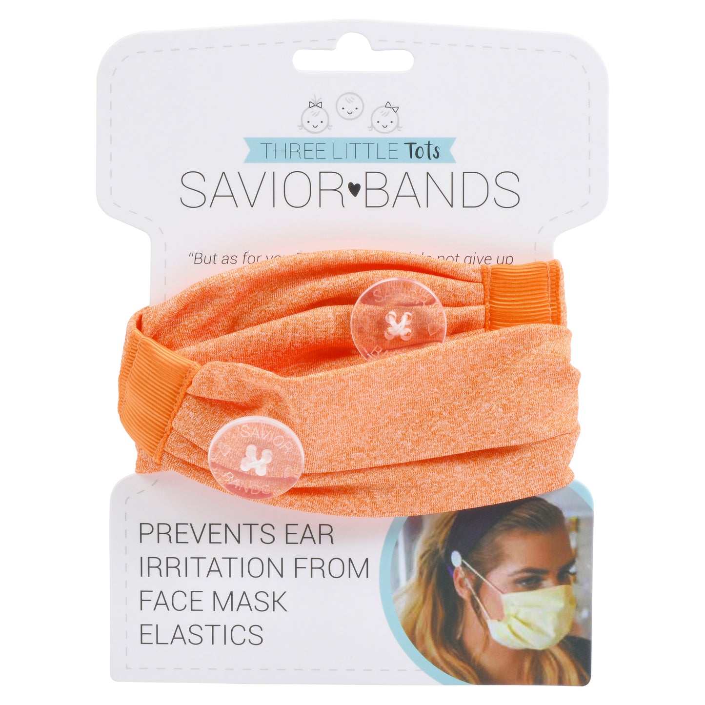 Three Little Tots Orange Savior Bands