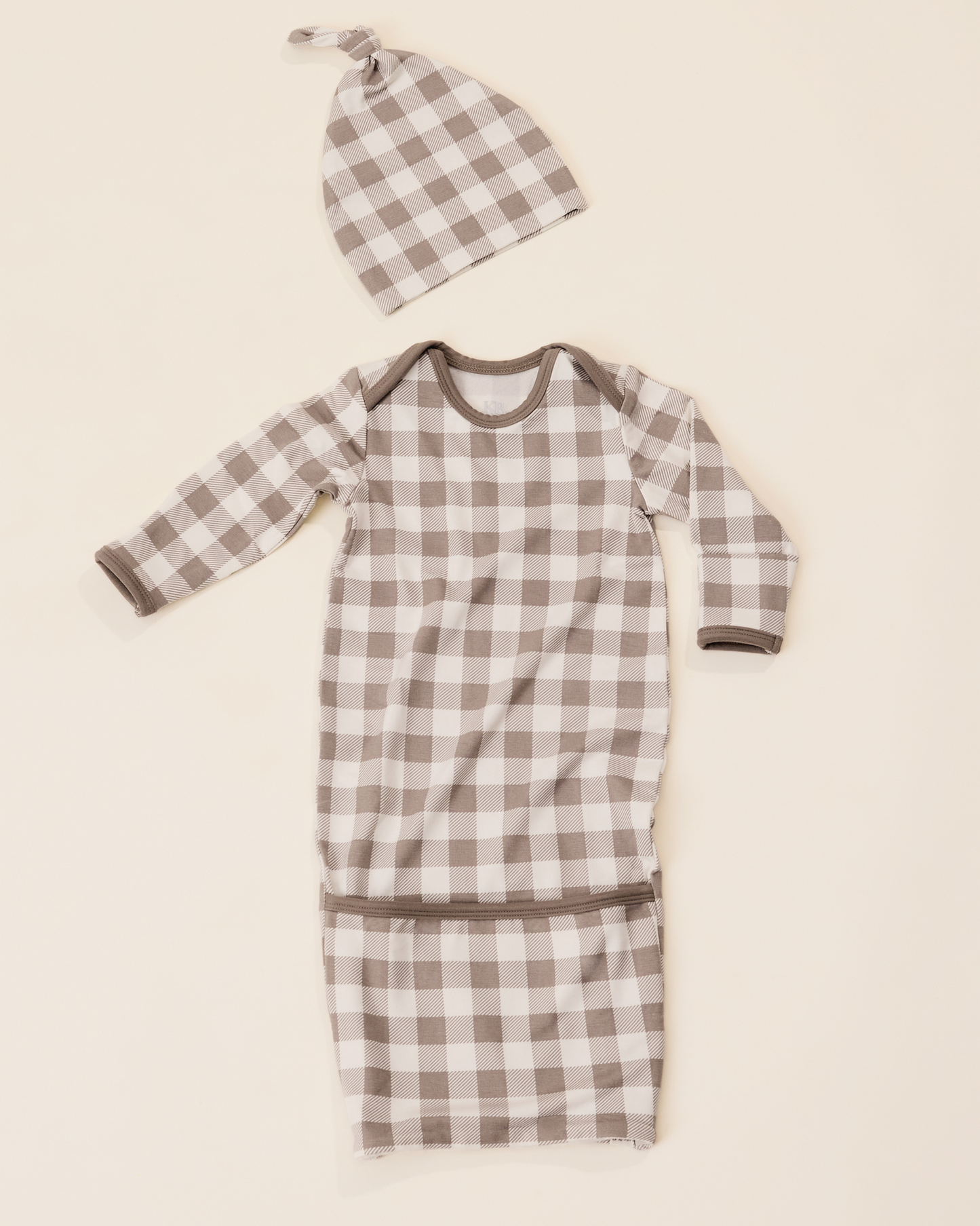 Cozy Bamboo Baby Gown & Hat