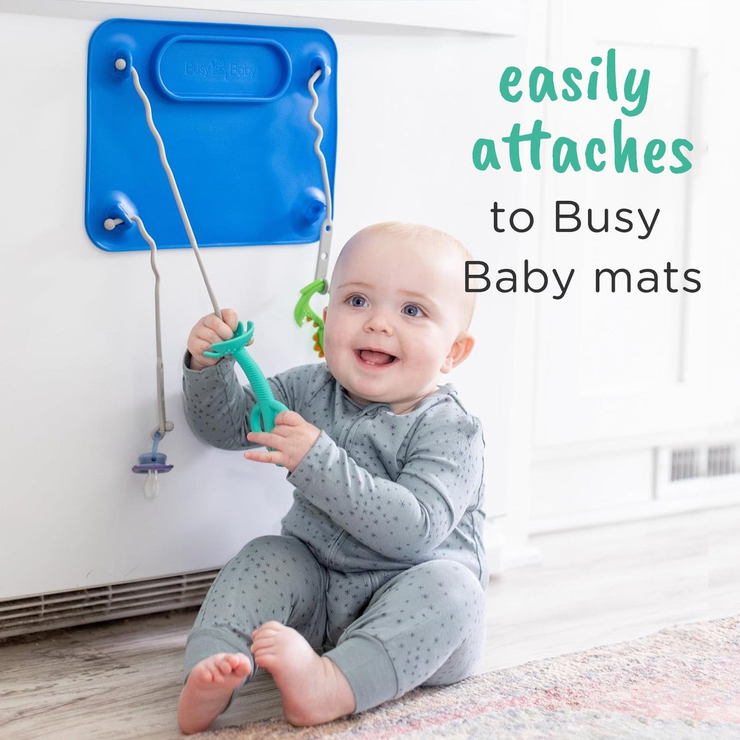 Busy Baby 2-in-1 Teether & Training Spoon TAN