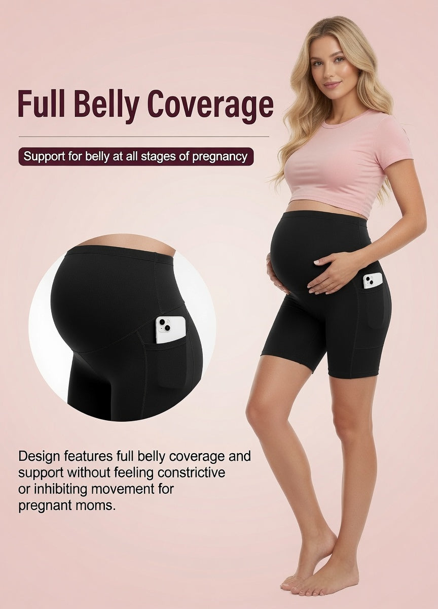 Soft Athletic Bike Shorts - Delilah's Maternity