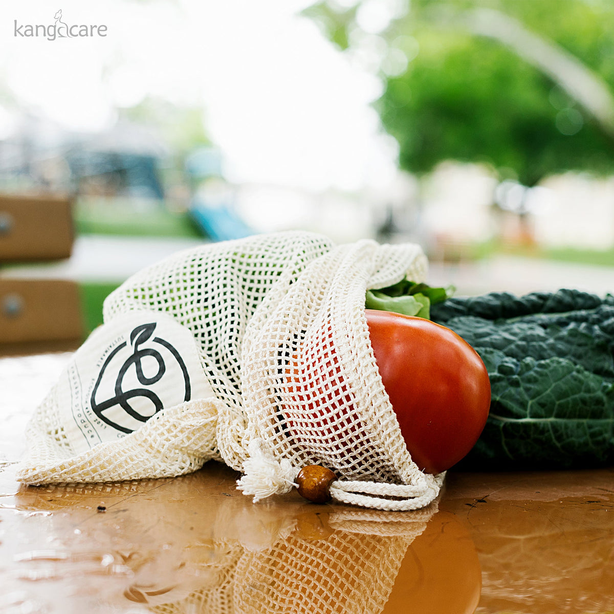 Ecoposh Cotton Mesh Produce Bags | Natural (6-Pack)