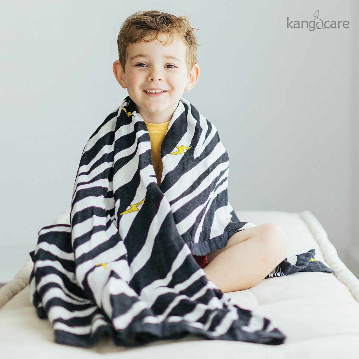 Kanga Care Bamboo Muslin Blanket - Baby: Mixtape (Reversible)