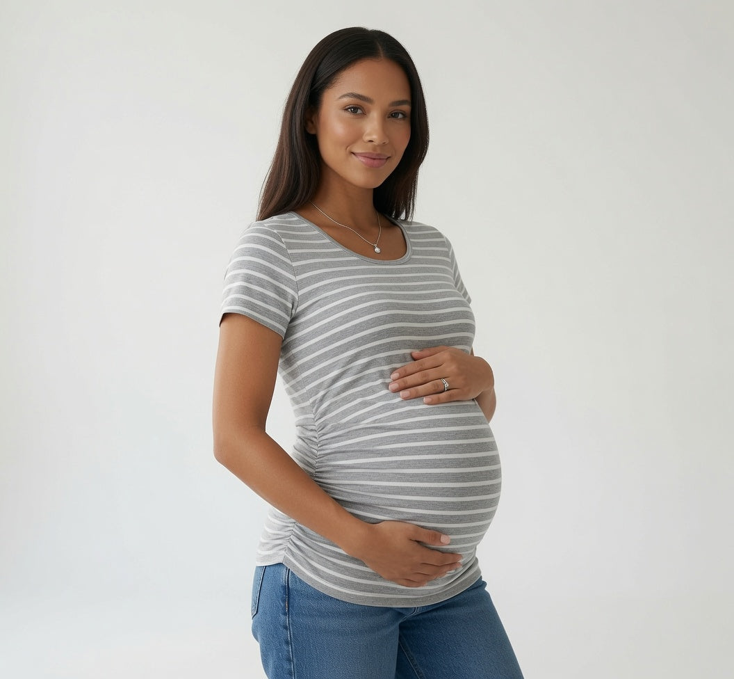 Ruched Tunic Maternity Top - Delilah's Maternity