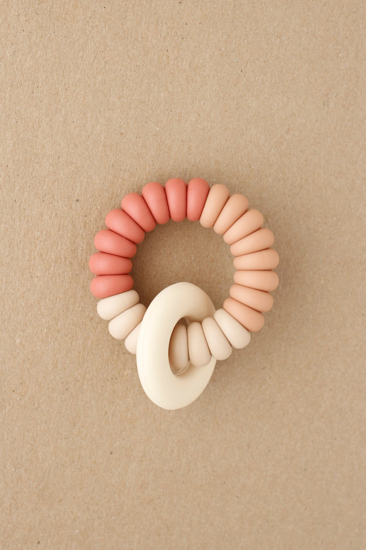 littleCHEW Ring Freezer Teether - Maroon