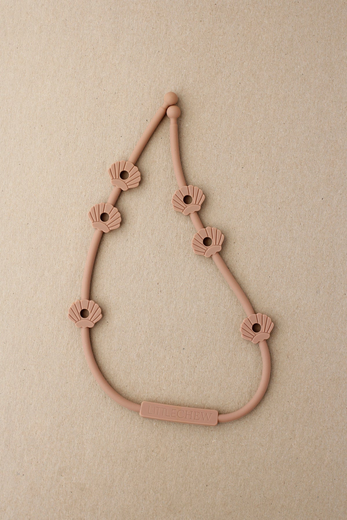 littleCHEW Silicone Shel Attachment - Camel