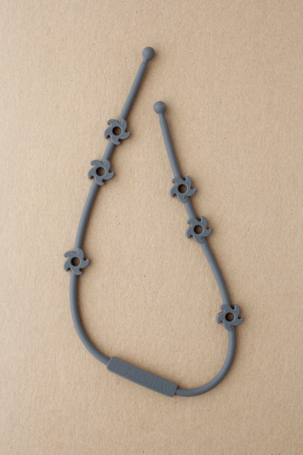 littleCHEW Silicone Star Attachment - Charcoal
