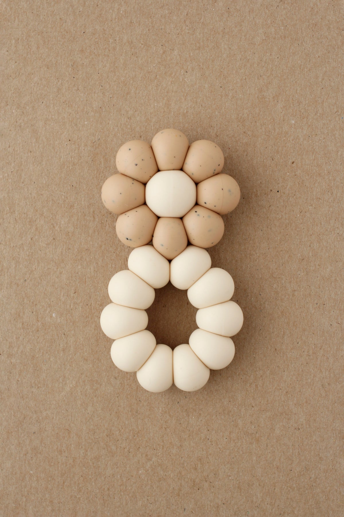 littleCHEW Freezer Teether - Chamomile | Speckled Cappuccino
