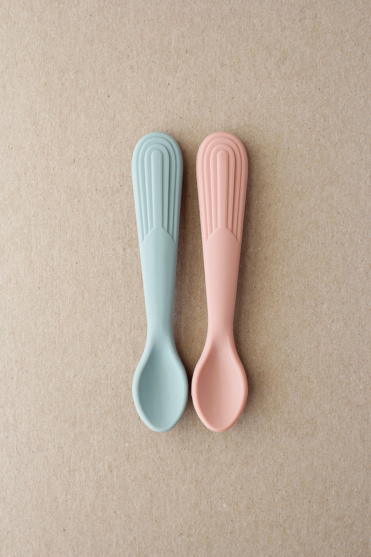 littleCHEW Rainbow Silicone Spoon - Cloud Blue | Cameo