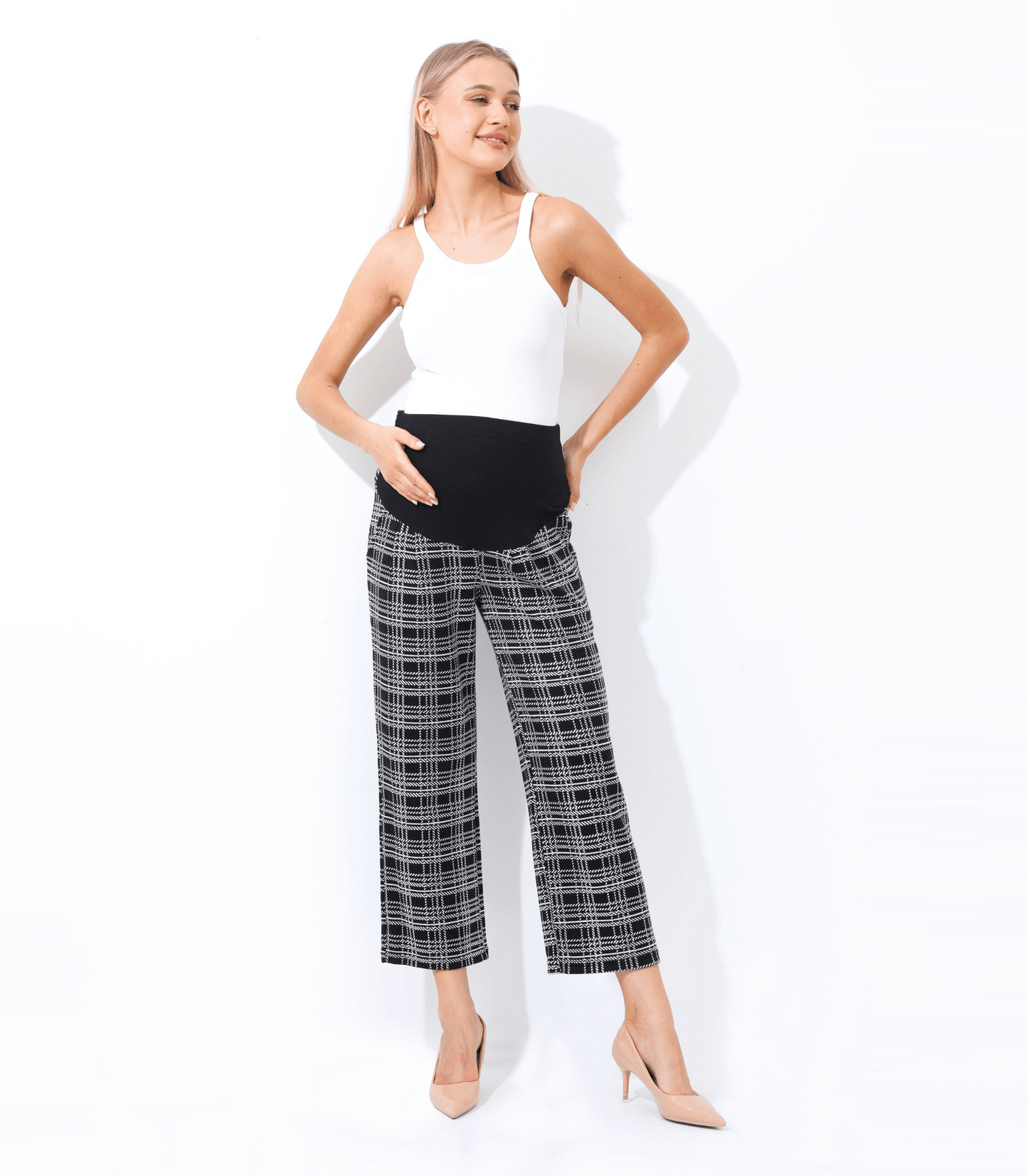 Alina Mae Maternity The Wide Leg Maternity Ankle Pant
