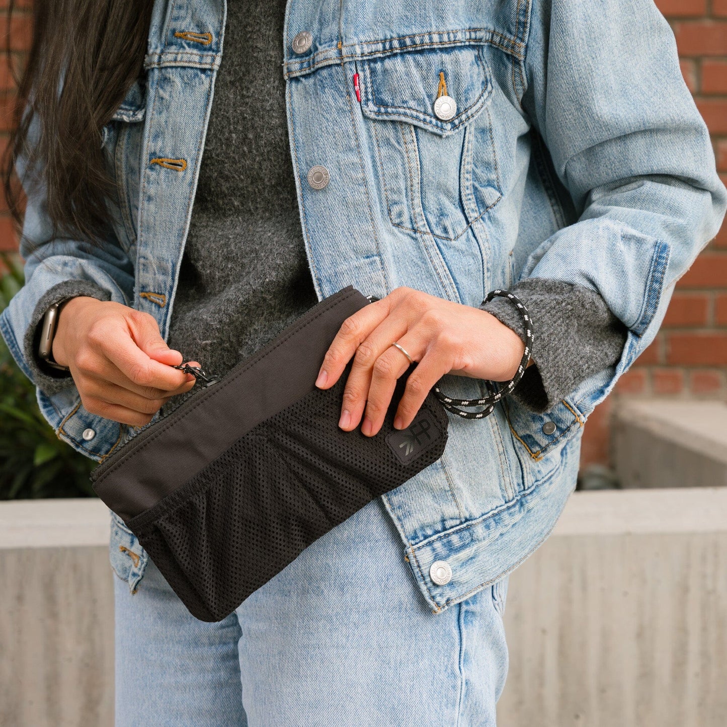 Freshly Picked Jet Motion Wristlet Pouch