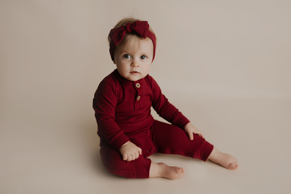 Three Little Tots Ribbed Knot Headband