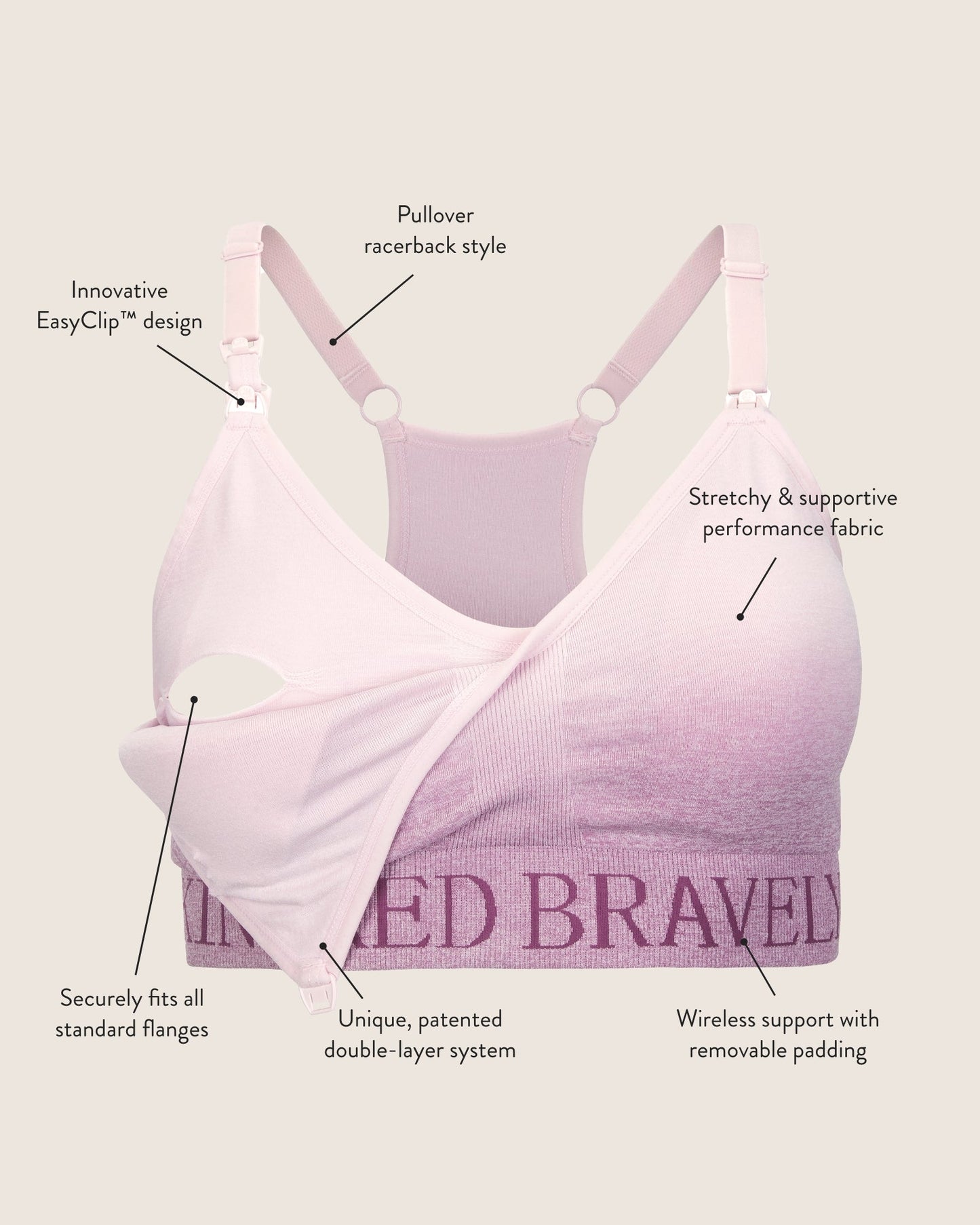 Kindred Bravely Sublime Hands-Free Pumping & Nursing Sports Bra Teal