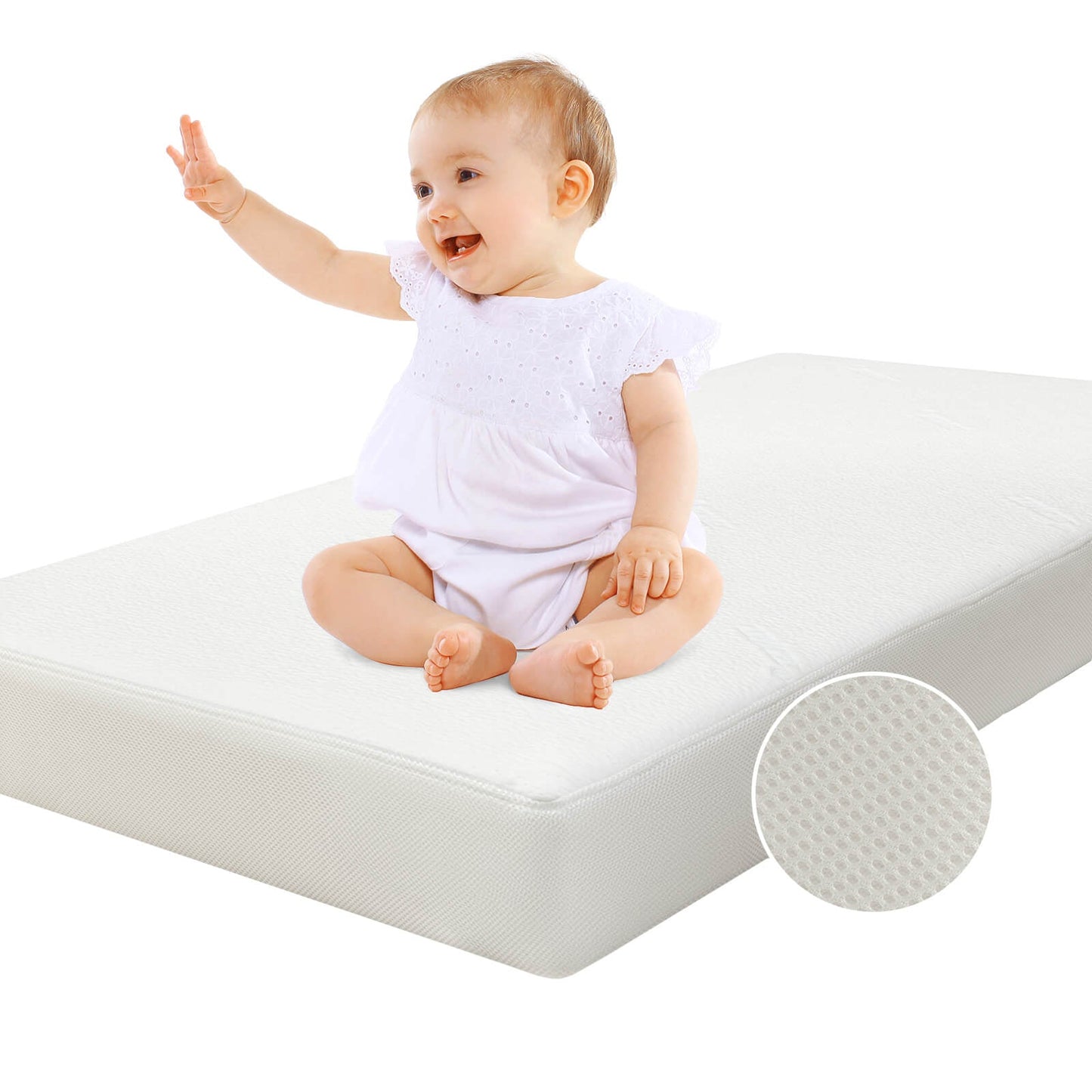 Babelio Cloud 2 Crib & Toddler Mattress with Tencel Cover