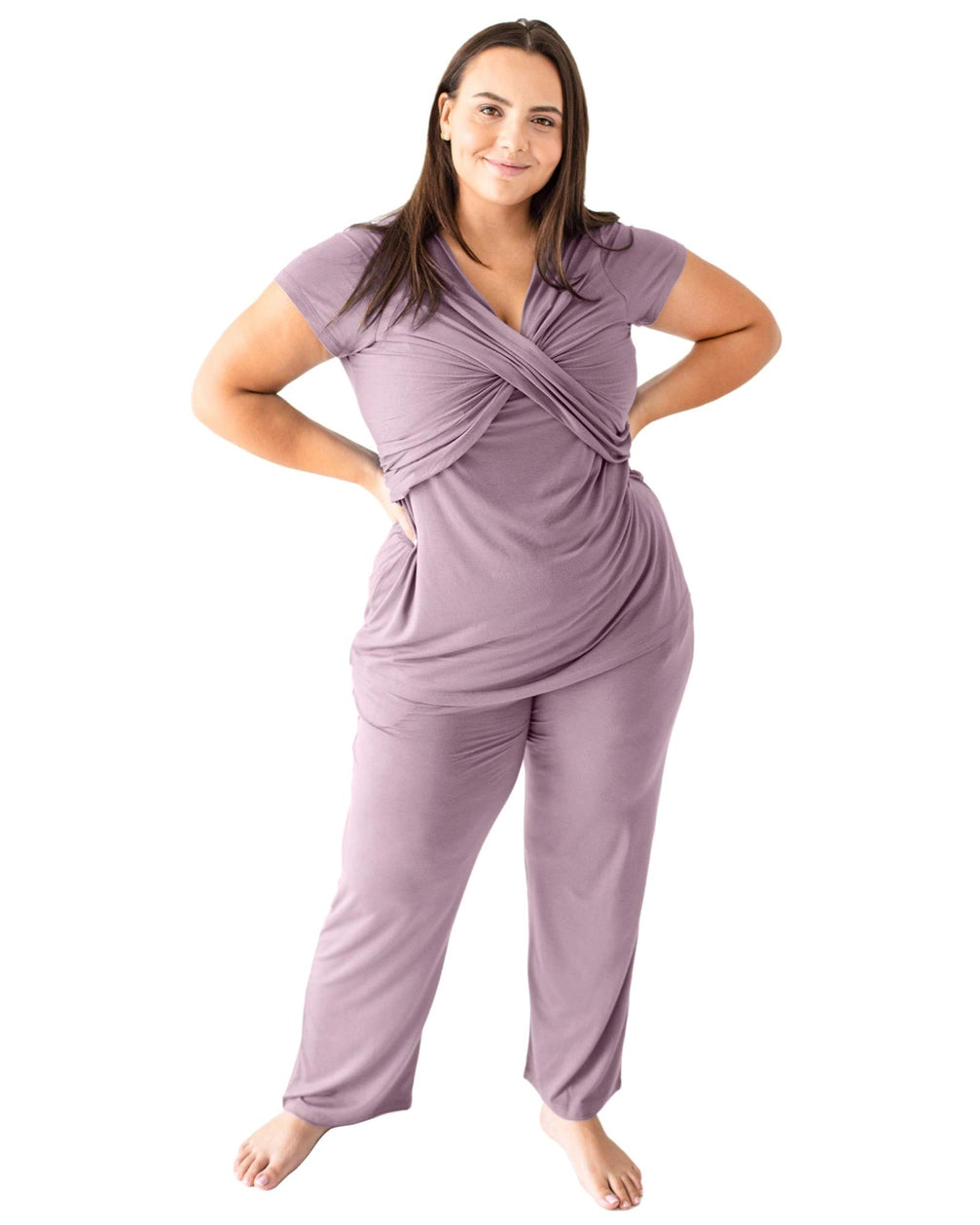 Buy Kindred Bravely Davy Ultra Soft Maternity & Nursing Pajamas Sleepwear  Set (Slate Blue, Medium) at