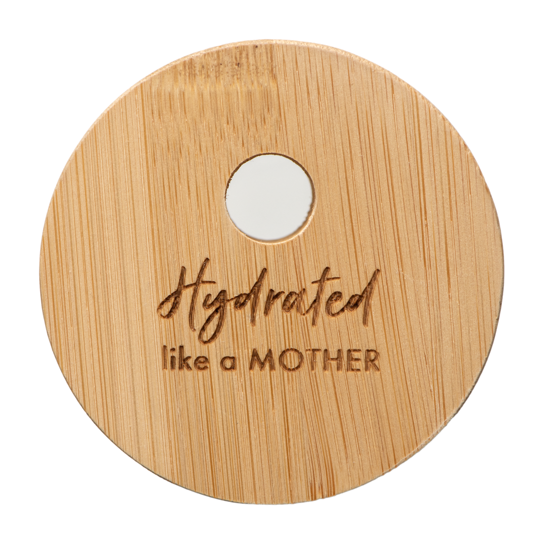 Hydromom Quencher Glass Bottle with Silicone Sleeve