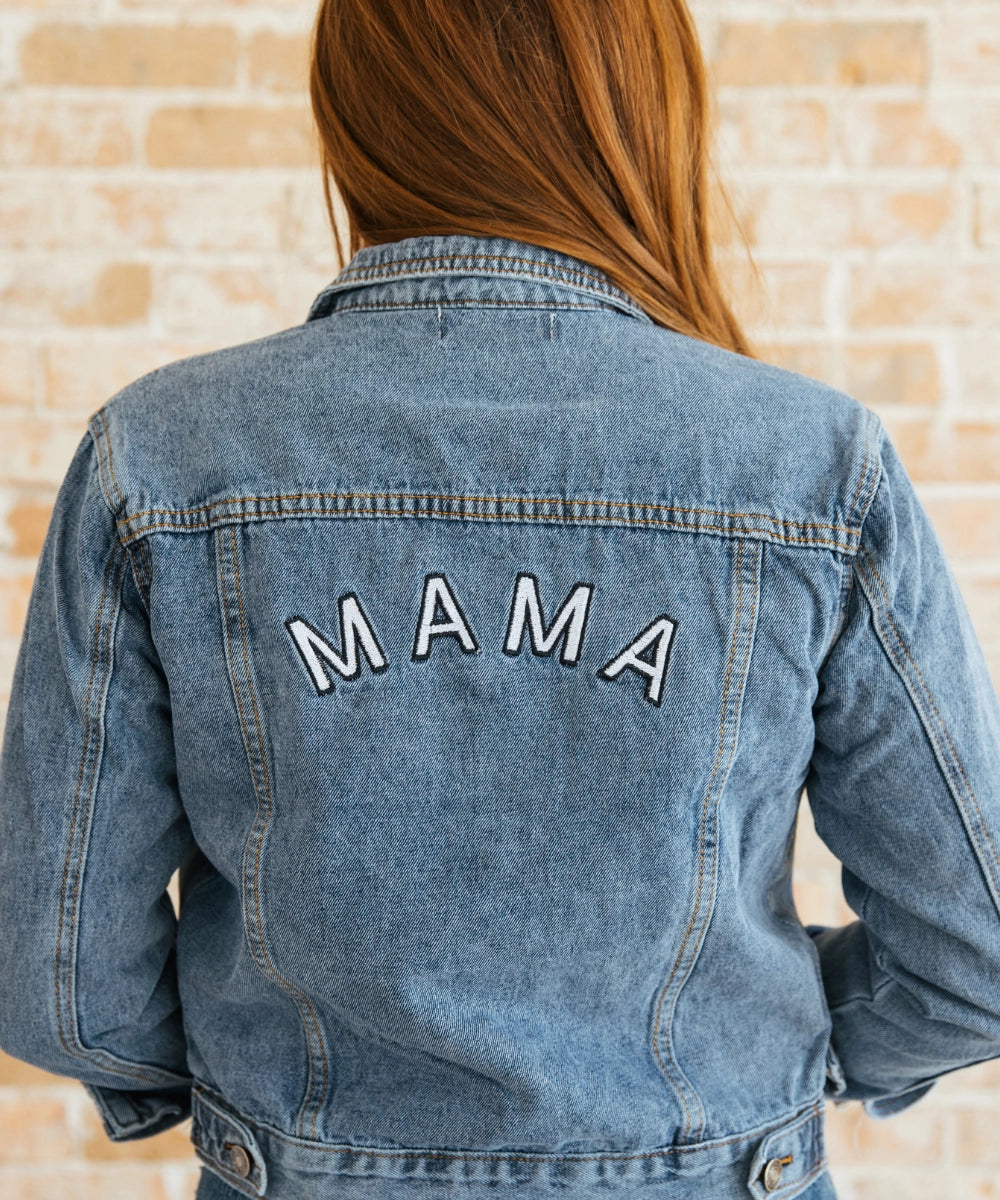 Mama blue jean jacket hotsell