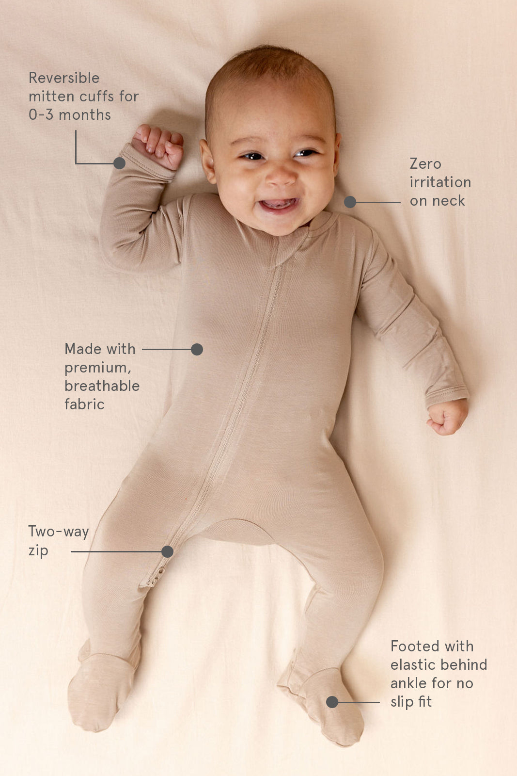 Wildbird Desert Lark CloudBlend™ Footed Pajamas