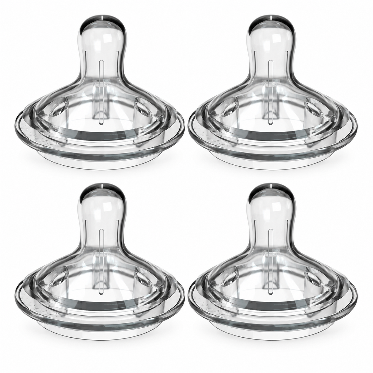 Nanobébé Silicone Anti-Colic Baby Bottle Nipples