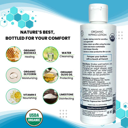 La Petite Cream Organic Wiping Lotion for Seniors