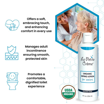 La Petite Cream Organic Wiping Lotion for Seniors