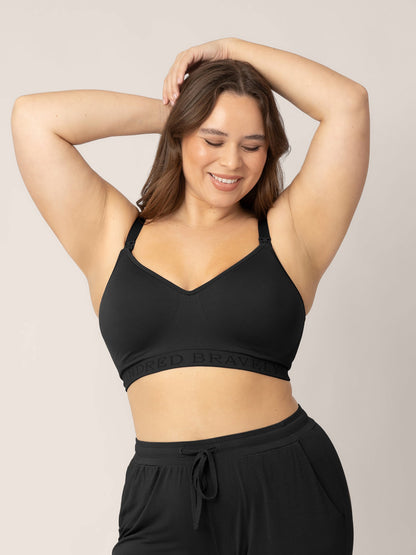 Kindred Bravely Signature Sublime Contour Hands-Free Pumping & Nursing Bra Black