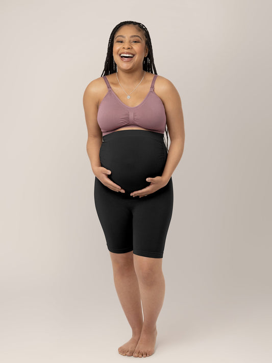 Kindred Bravely Seamless Bamboo Maternity No Rub Short Black