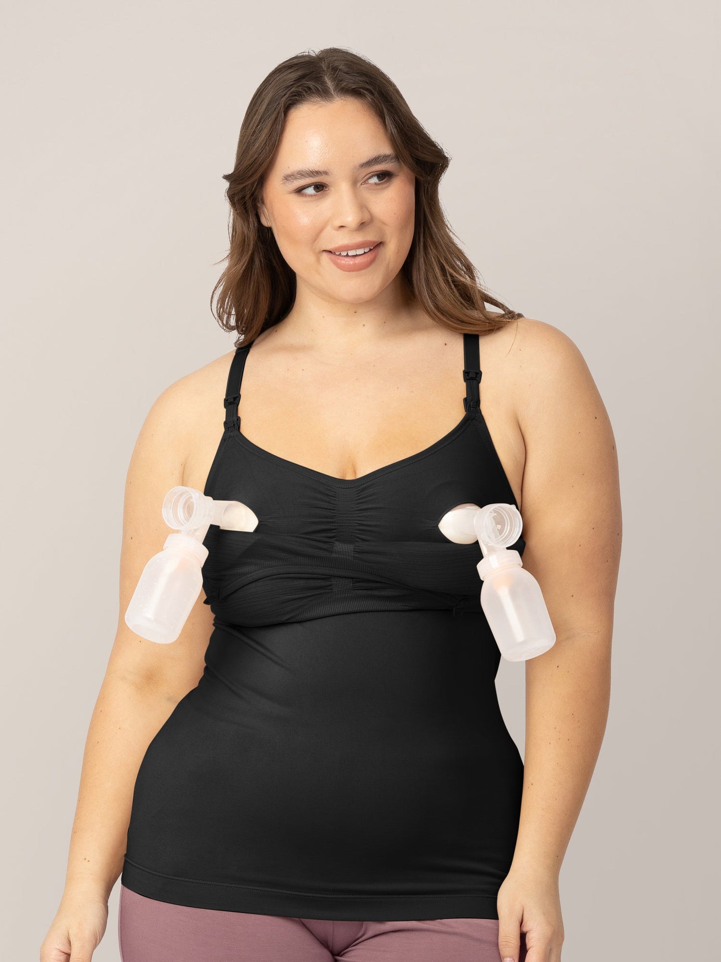 Kindred Bravely Sublime Hands-Free Pumping & Nursing Tank Black