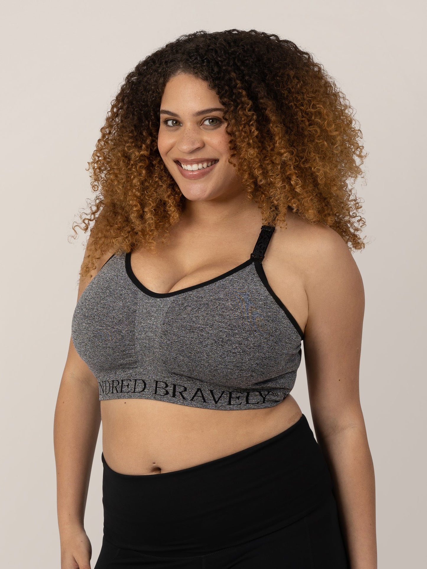 Kindred Bravely Sublime Nursing Sports Bra Heather Grey