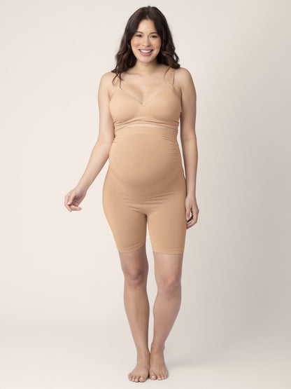 Kindred Bravely Seamless Bamboo Maternity No Rub Short Beige
