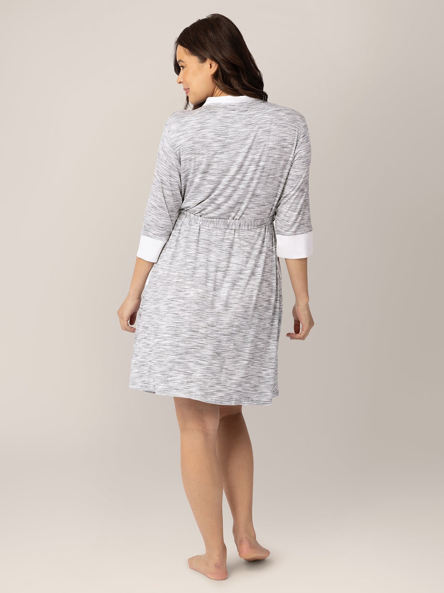 Kindred Bravely Emmaline Robe Grey - Soft Maternity & Postpartum Robe