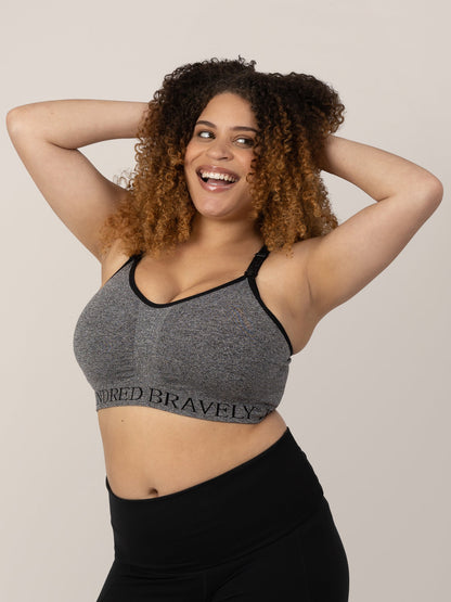 Kindred Bravely Sublime Nursing Sports Bra Heather Grey