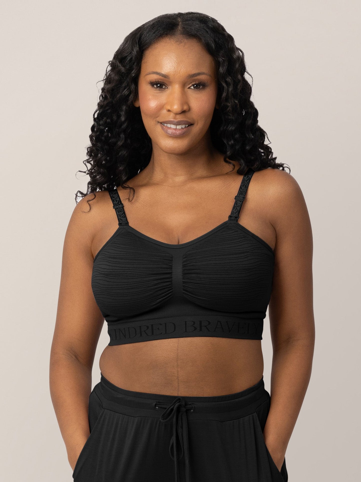 Kindred Bravely Sublime Hands-Free Pumping & Nursing Bra Black