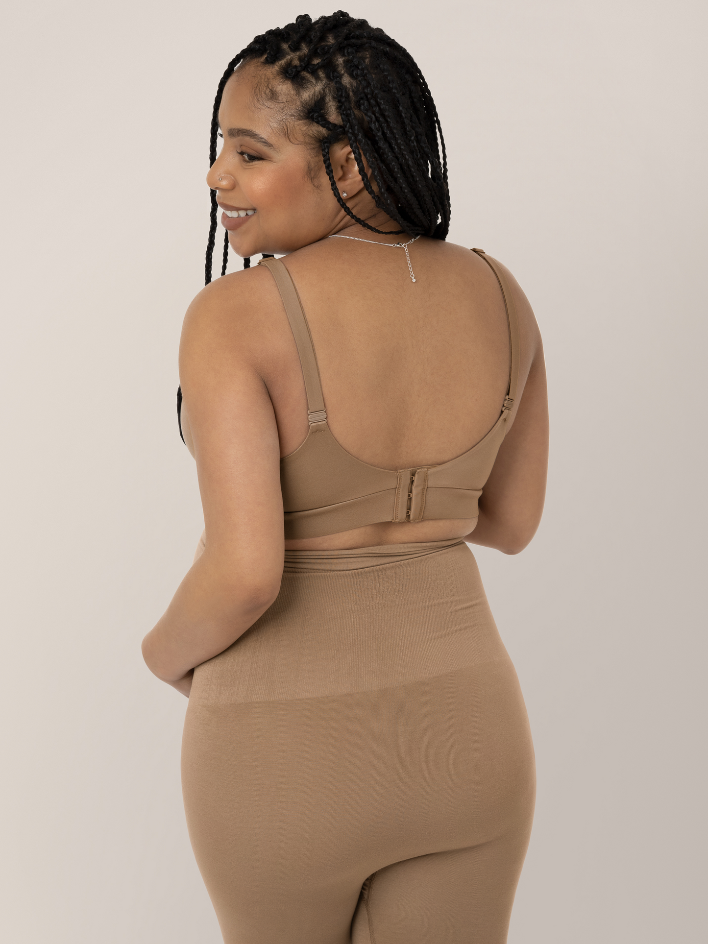 Kindred Bravely Minimalist Hands-Free Pumping & Nursing Bra Latte