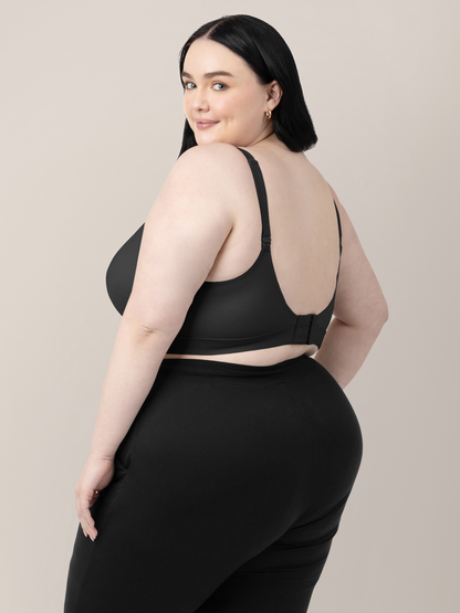 Kindred Bravely Minimalist Hands-Free Pumping & Nursing Bra Black