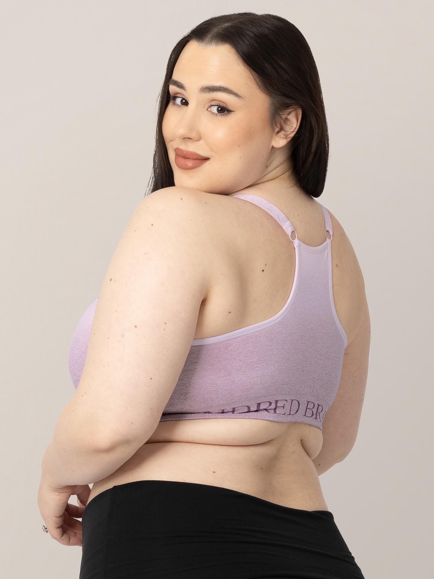 Kindred Bravely Sublime Hands-Free Pumping & Nursing Sports Bra Ombre Purple