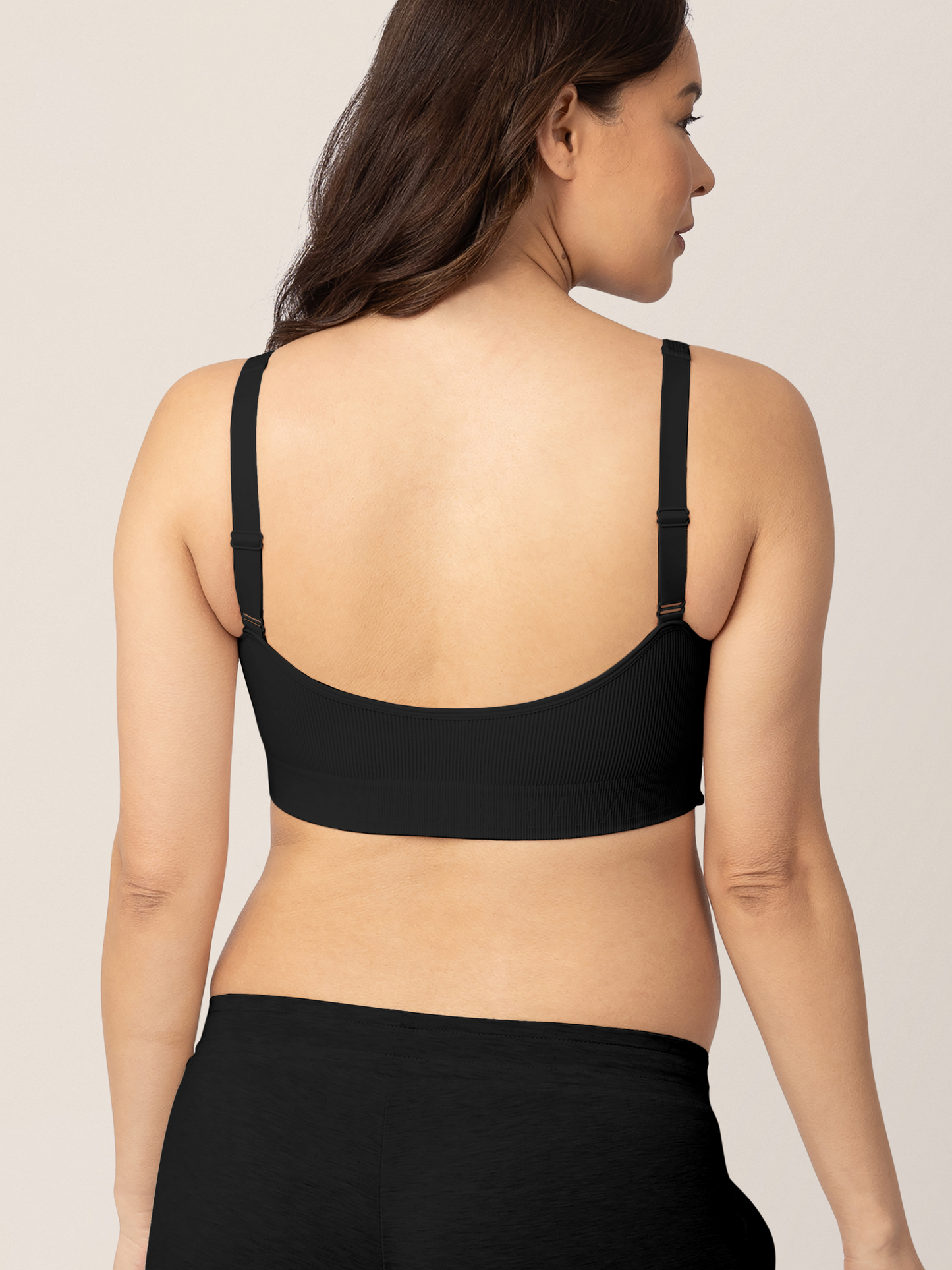 Kindred Bravely Sublime Adjustable Crossover Nursing & Lounge Bra Black