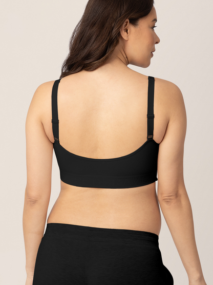 Kindred Bravely Sublime Adjustable Crossover Nursing & Lounge Bra Black