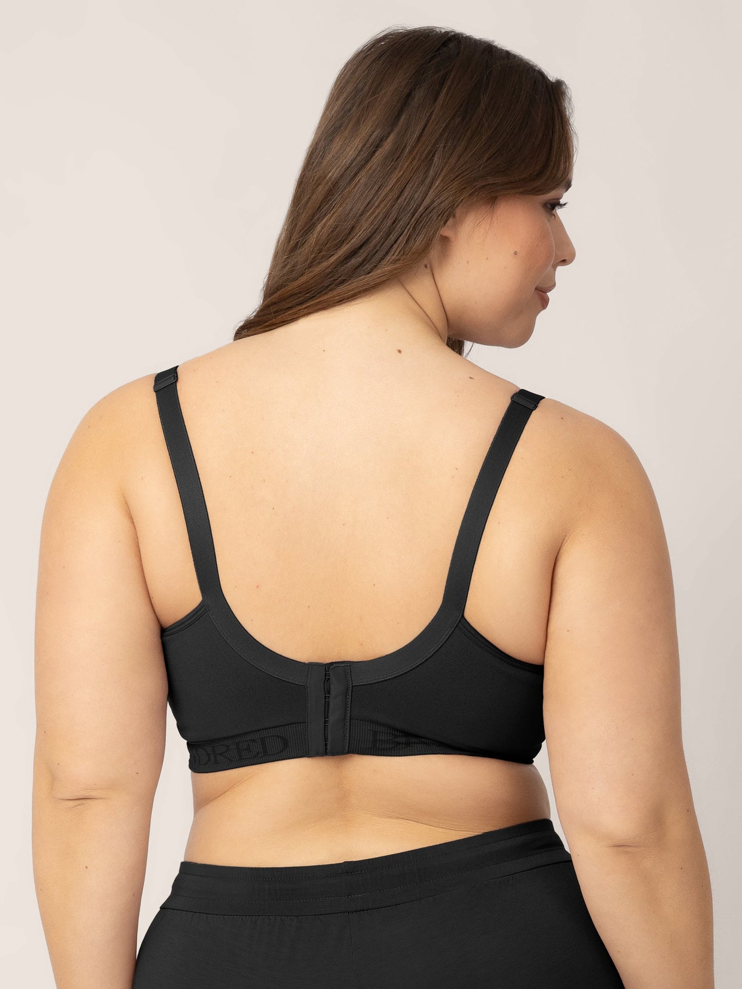 Kindred Bravely Signature Sublime Contour Hands-Free Pumping & Nursing Bra Black