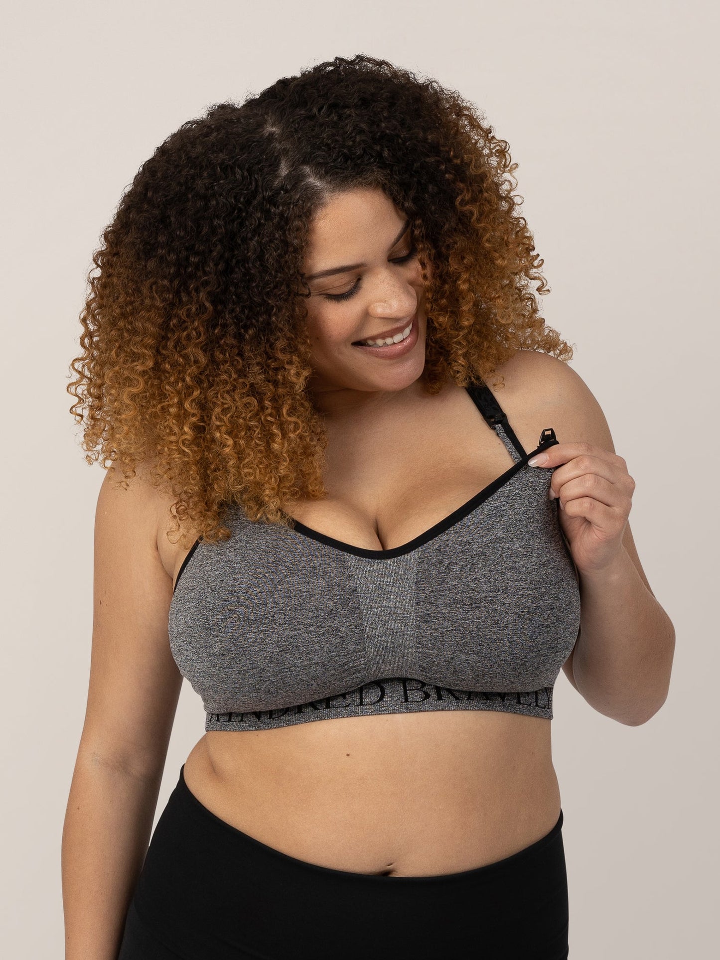 Kindred Bravely Sublime Nursing Sports Bra Heather Grey