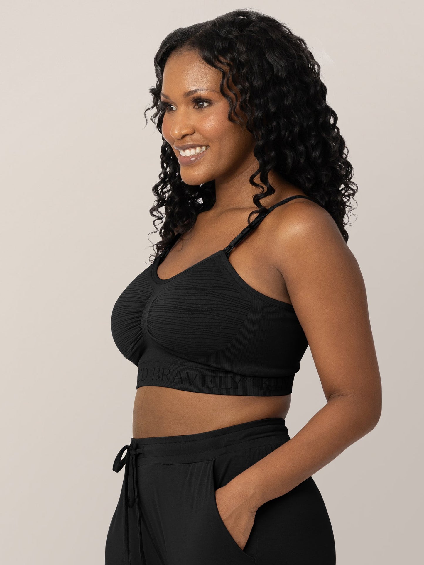 Kindred Bravely Sublime Hands-Free Pumping & Nursing Bra Black