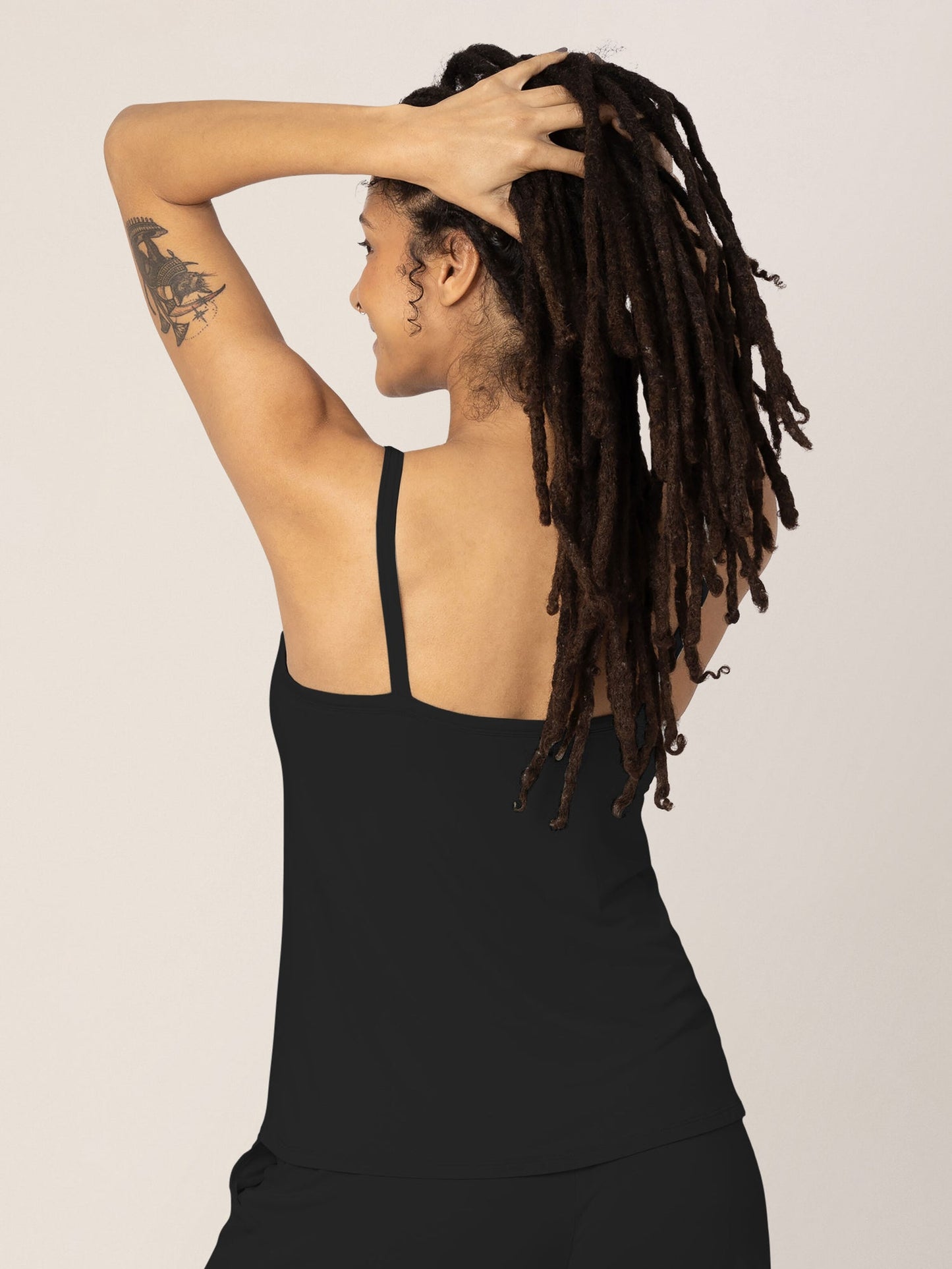 Kindred Bravely Bamboo Lounge Around Nursing Tank Black