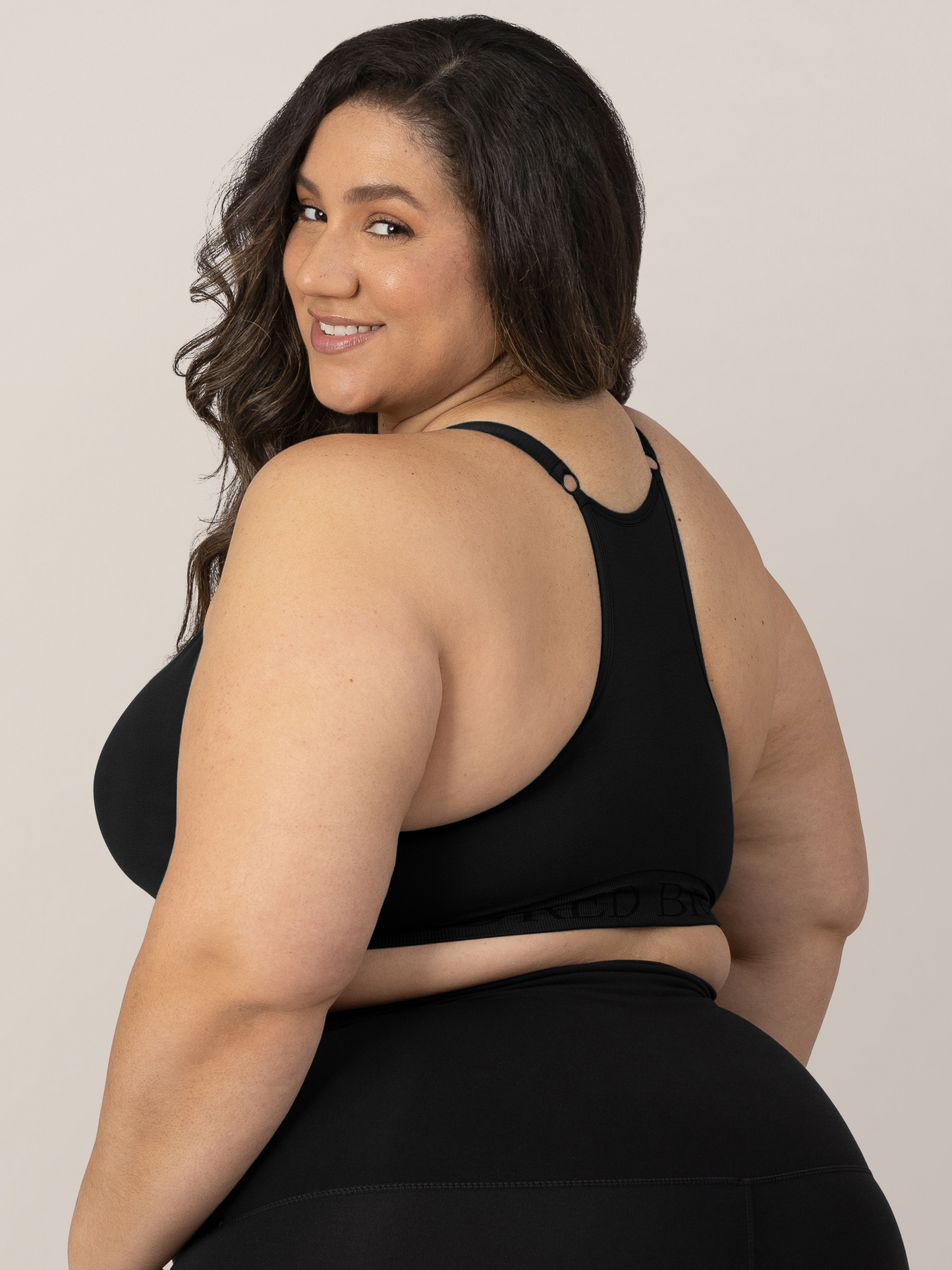 Kindred Bravely Sublime Hands-Free Pumping & Nursing Sports Bra Black