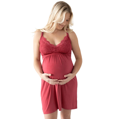 Lucille Lace Maternity & Nursing Nightgown