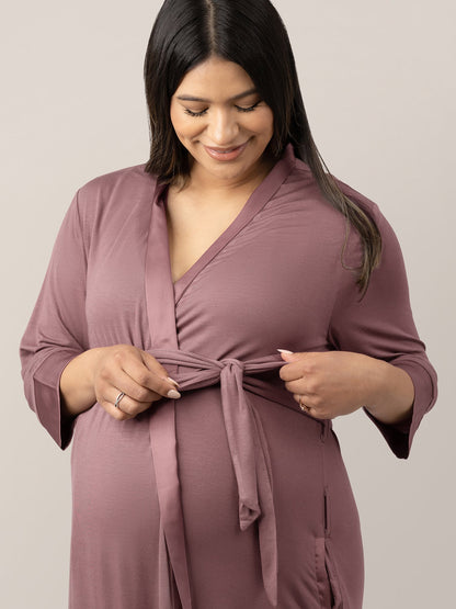 Kindred Bravely Emmaline Robe Twilight - Soft Maternity & Postpartum Robe